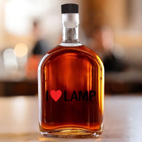 I Love Lamp Whiskey Bottles