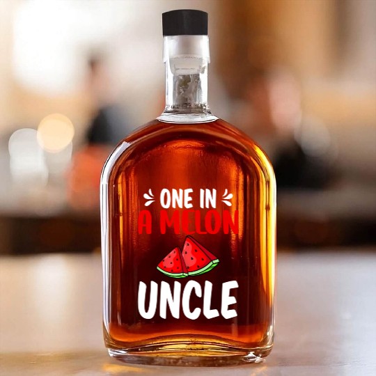 One In A Melon Uncle Watermelon Family Whiskey Bottles