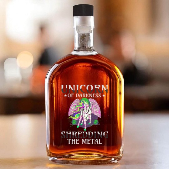 Goth Rock Satan Unicorn Festivals Death Metal Whiskey Bottles