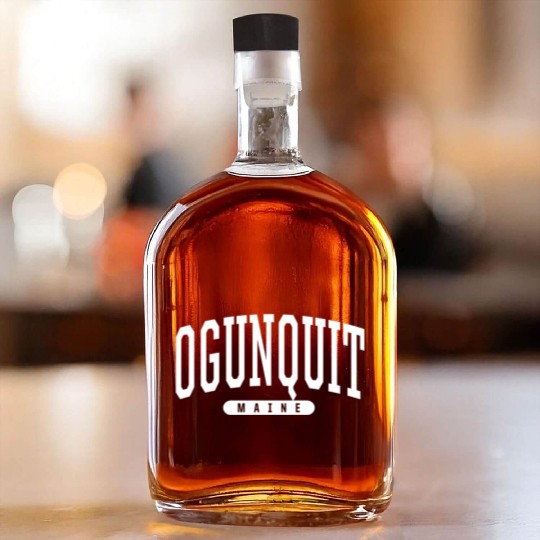 College Style Ogunquit Maine Whiskey Bottles