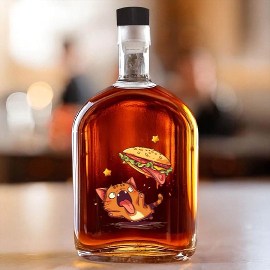Cat and Taco A Perfectly Delicious Pair Whiskey Bottles