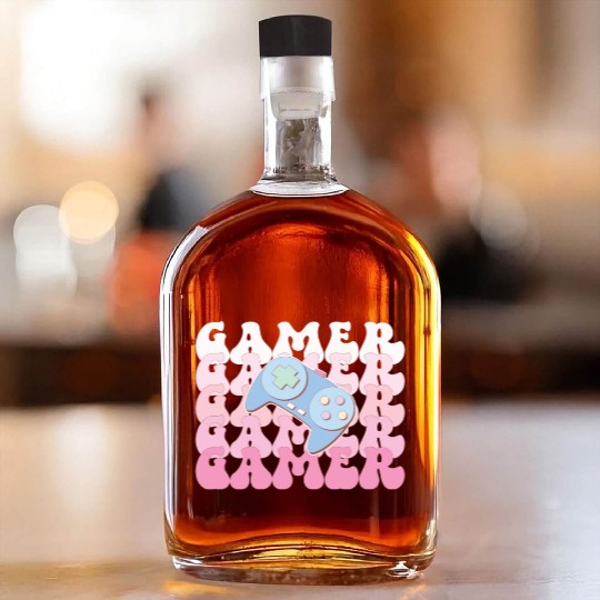 Gamer, Happy Game Day Whiskey Bottles