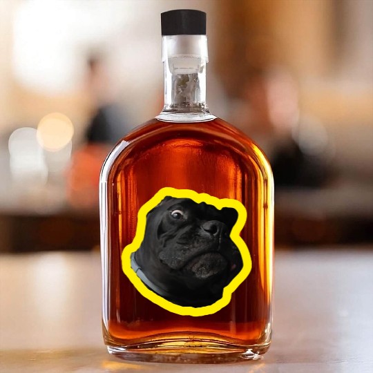 Crazy Cane Corso Whiskey Bottles
