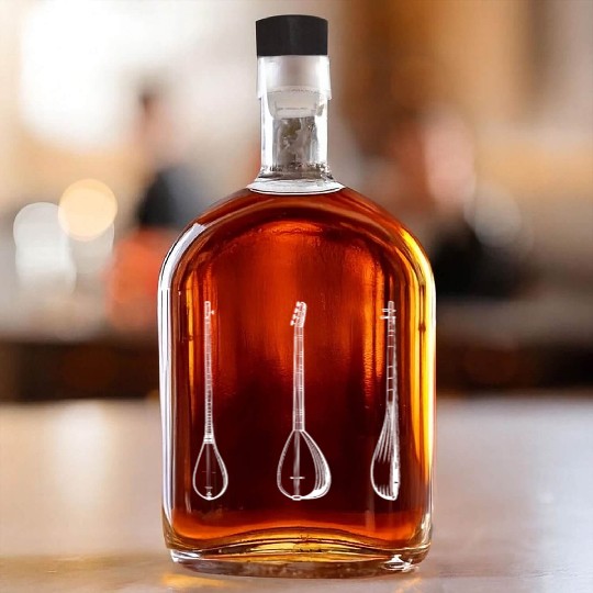 Irish Bouzouki Instrument Greek Whiskey Bottles