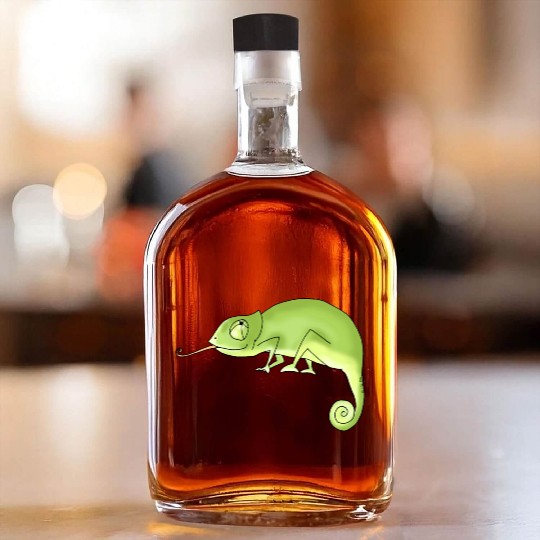 Green Chameleon Whiskey Bottles