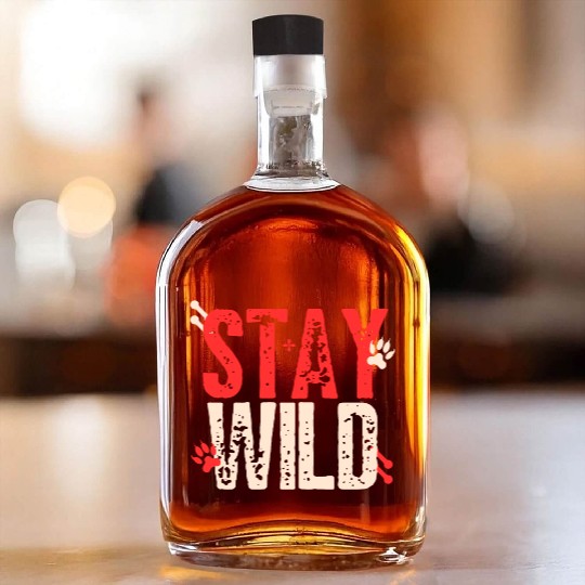 Red Cream Bold Stay Wild Whiskey Bottles