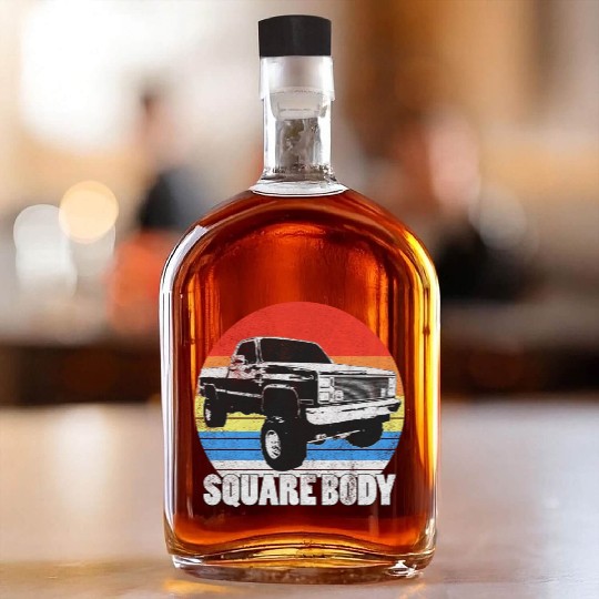 Lifted Square Body Truck Squarebody Whiskey Bottles
