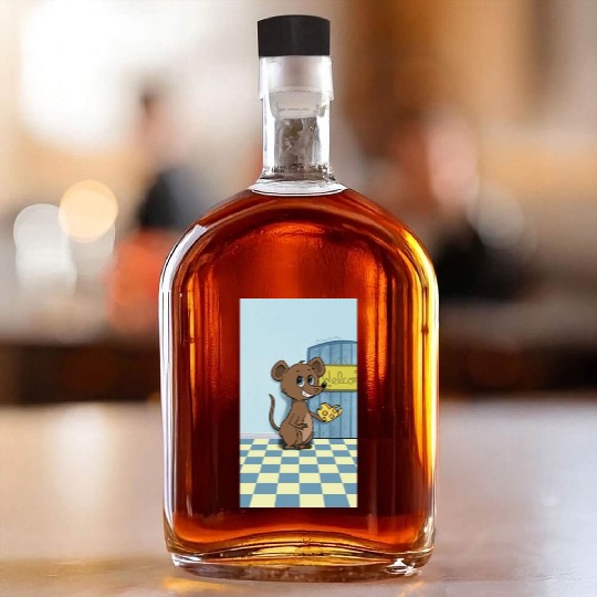 Cheesy Heart Mouse Whiskey Bottles