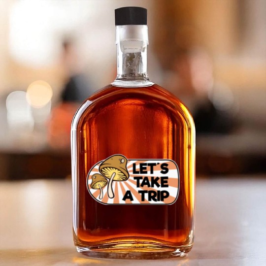 Magic Mushrooms Trip Lsd Hippie Psychedelic Whiskey Bottles