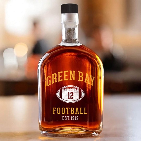 Green Bay On Their Way To The Super Bowl Whiskey Bottles