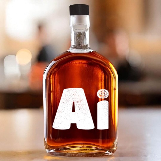 AI Artificial Intelligence & AI Robotics Whiskey Bottles