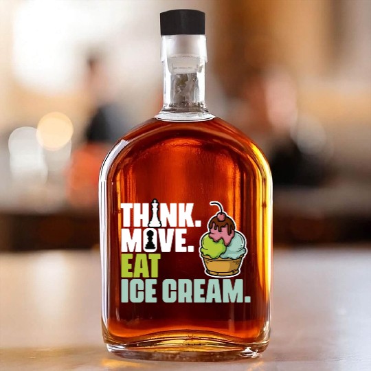 Funny Board Game Enthusiast For Ice Cream Lover Whiskey Bottles