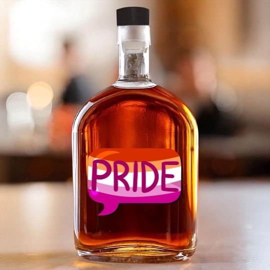 Lgbtq Pride Flag Bubble Lesbian Whiskey Bottles