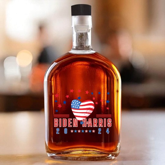 US President Joe Biden supported US Vice President Whiskey Bottles