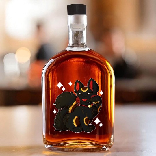 Maneki Neko Black Whiskey Bottles