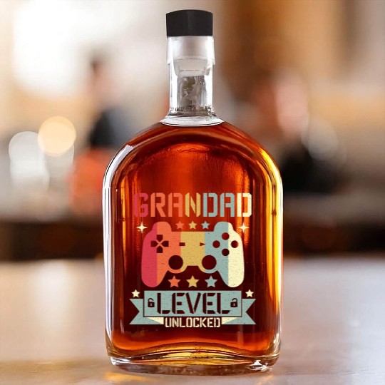 GRANDAD LEVEL UNLOCKED Whiskey Bottles