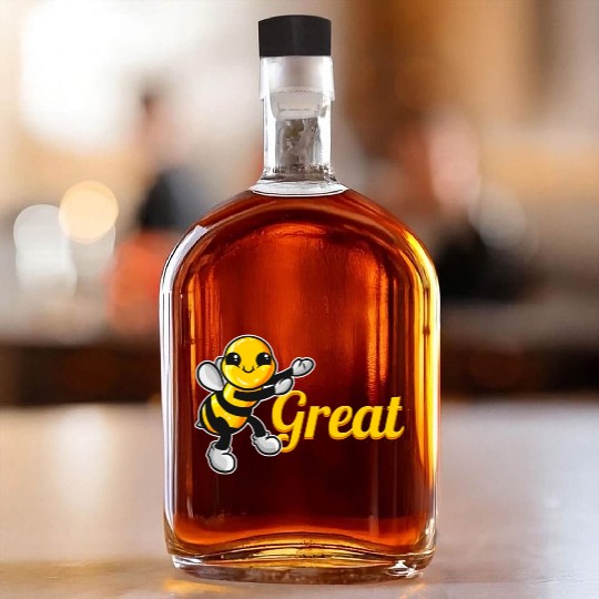 The Cute Bee Says Be Great The Bee Whiskey Bottles