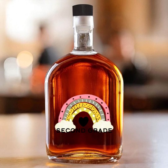 Second Grade Back To School Whiskey Bottles