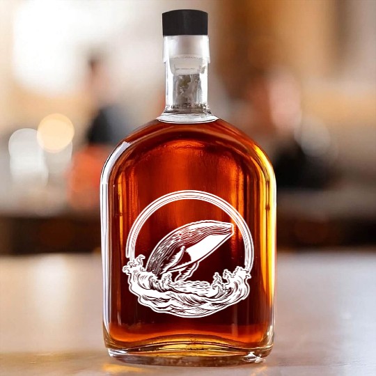 Whale Ocean Marine Whiskey Bottles