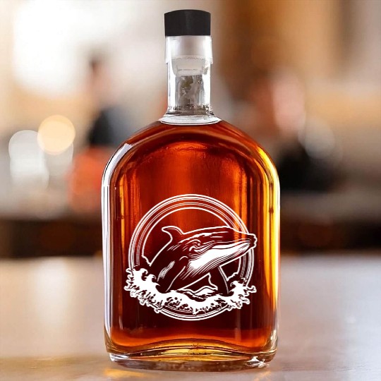 Whale Ocean Marine Whiskey Bottles
