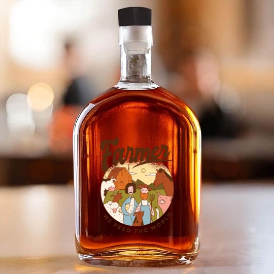 Farmer We Feed The World Whiskey Bottles