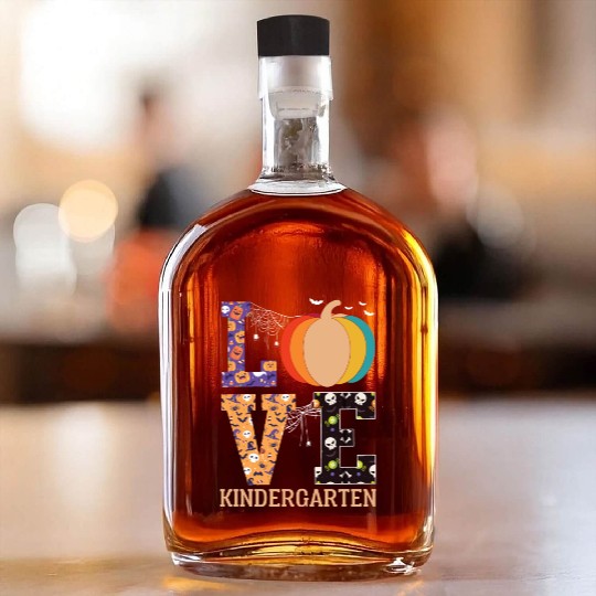 Love Pumpkin Candy Corn Halloween Love Costume Men Whiskey Bottles