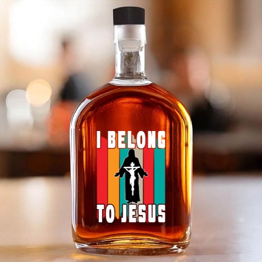 I Belong To Jesus Love Jesus Christian Christmas Whiskey Bottles