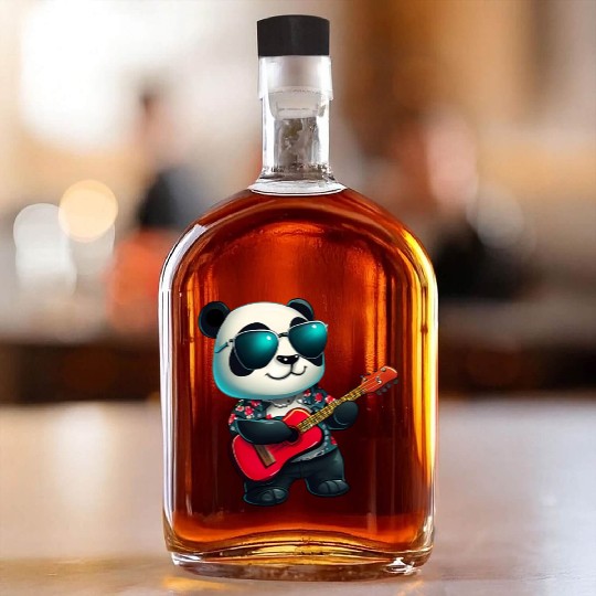 Aloha style panda Whiskey Bottles
