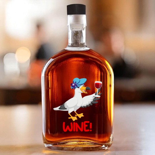 Seagull Whiskey Bottles Wine Lover North German Seagulls