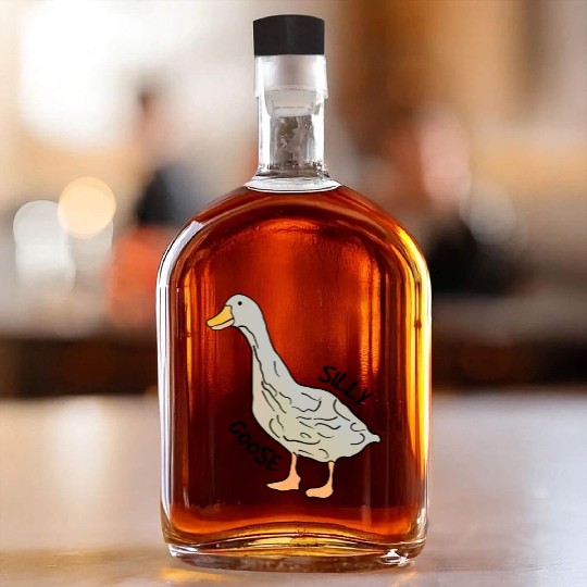 Playful Silly Goose Delight Whiskey Bottles