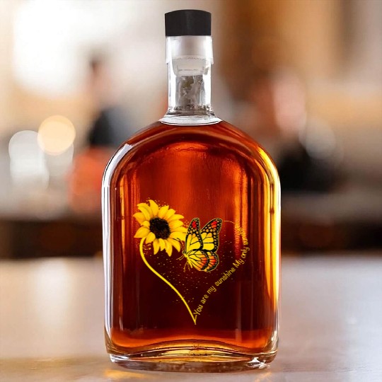 Butterfly You Are My Sunshine My Only Sunshine Whiskey Bottles