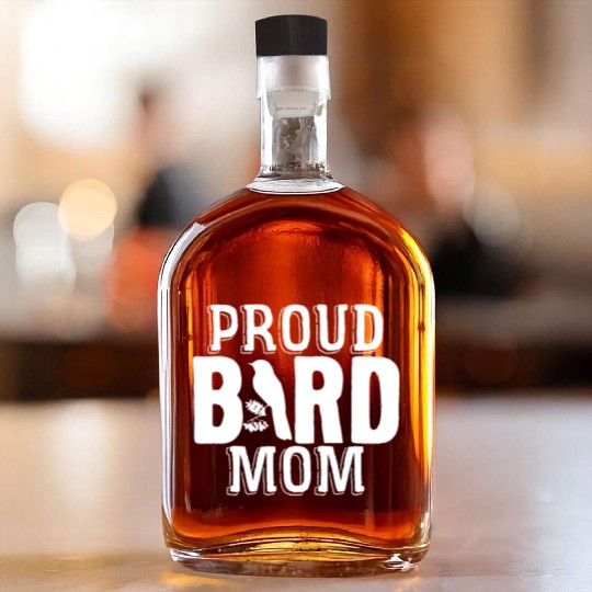 Bird Mom Birds Love Budgie Sparrow Heron Parrot Whiskey Bottles