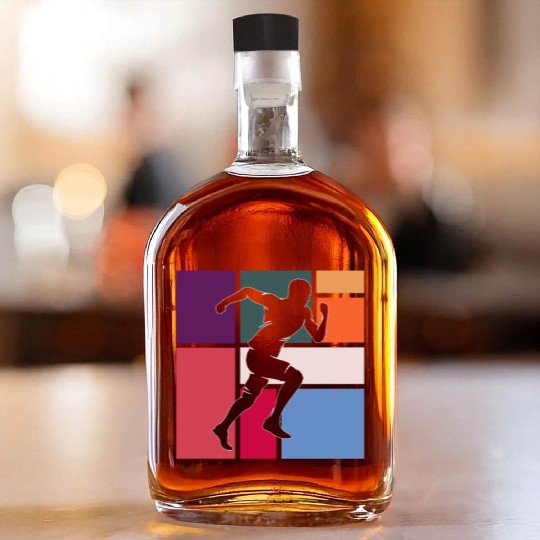 Vintage Running Athlete Whiskey Bottles