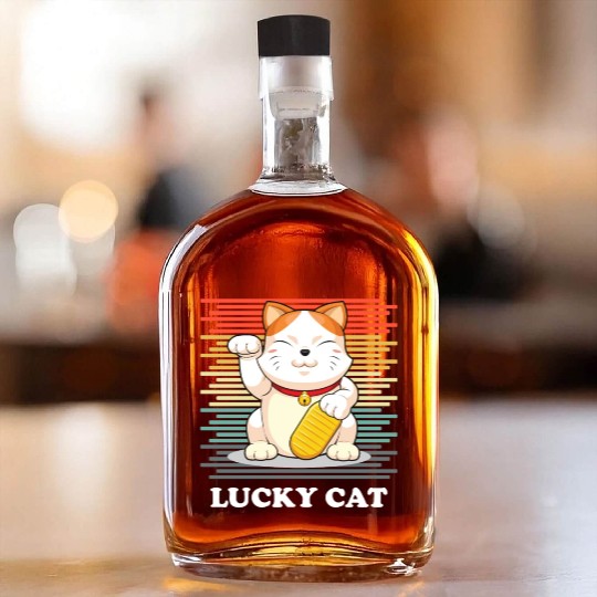 Lucky Cat - Maneki Neko Whiskey Bottles