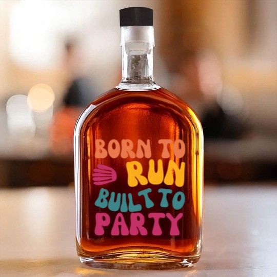 Birthday Gift For Her Born To Run Built To Party C Whiskey Bottles