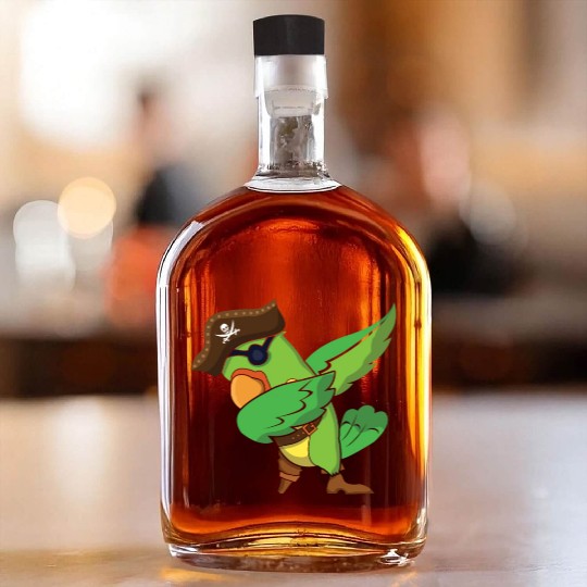 Parrot Jolly Pirate Decor Lazy Halloween Whiskey Bottles
