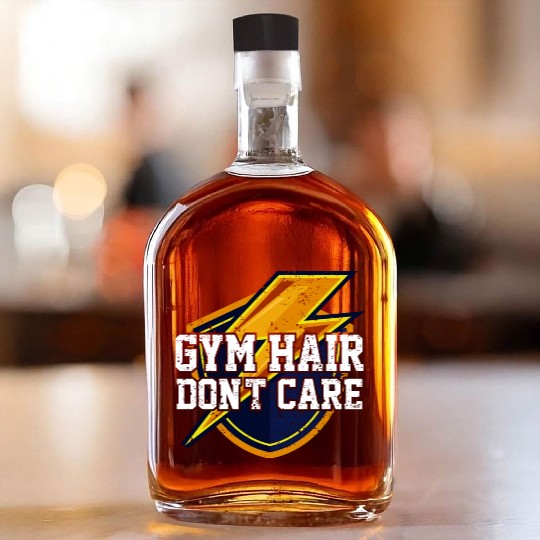 The gym here doesn't care. fitness and health Whiskey Bottles