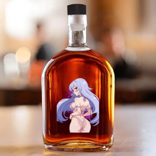 Waifu Material Embracing Anime, Manga Whiskey Bottles