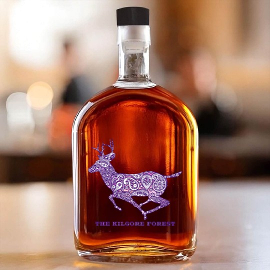 Deer - Violet Whiskey Bottles