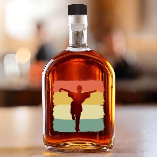 Kung Fu Fighting Martial Artist Whiskey Bottles