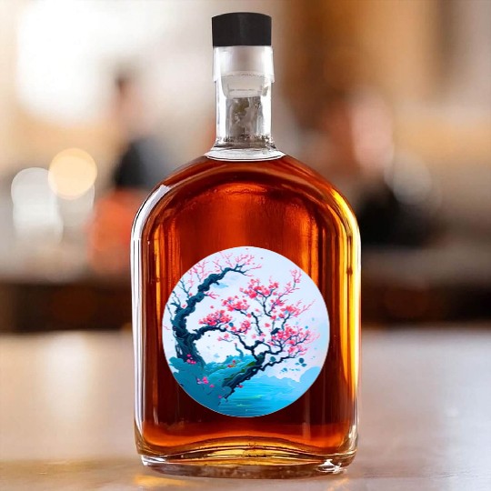 Cherry blossoms tree Whiskey Bottles