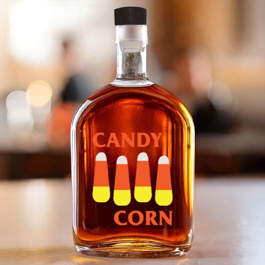 Candy Corn Punk Whiskey Bottles