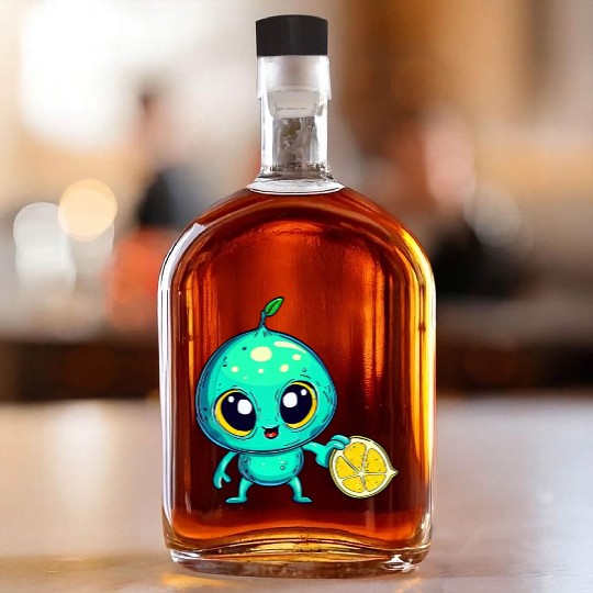 Alien Fruit Magic: Sweet Lemon from Outer Space Whiskey Bottles