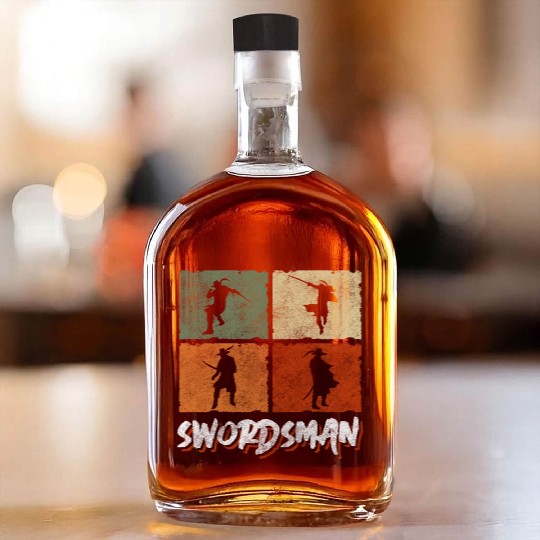 Sword Fencing Victory Whiskey Bottles