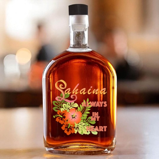 Lahaina: Always in my Heart 1 Whiskey Bottles