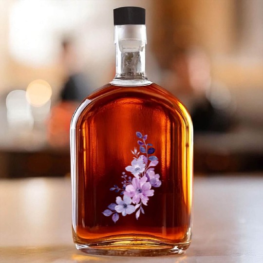 Lavender beautyfull desing Whiskey Bottles for girl