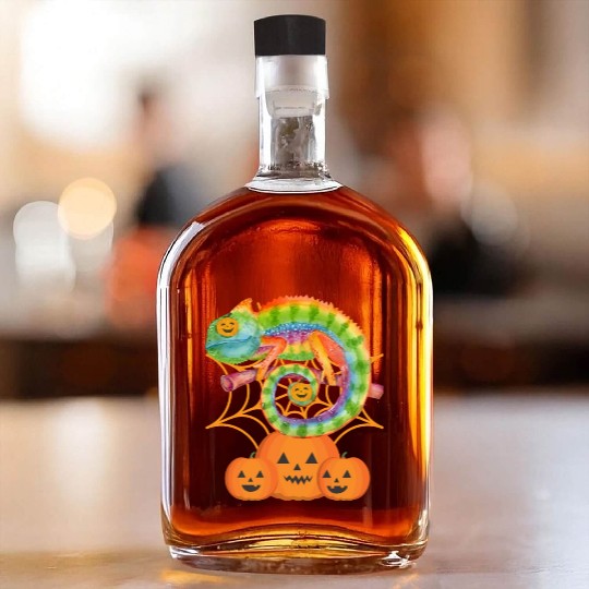 halloween Chameleon Whiskey Bottles