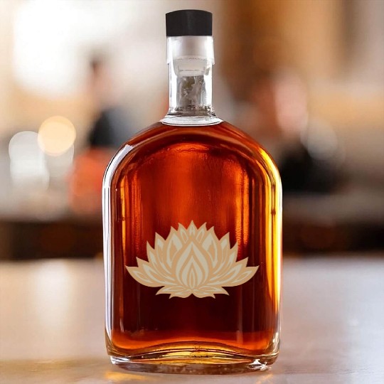 Gold Lotus Charm Whiskey Bottles
