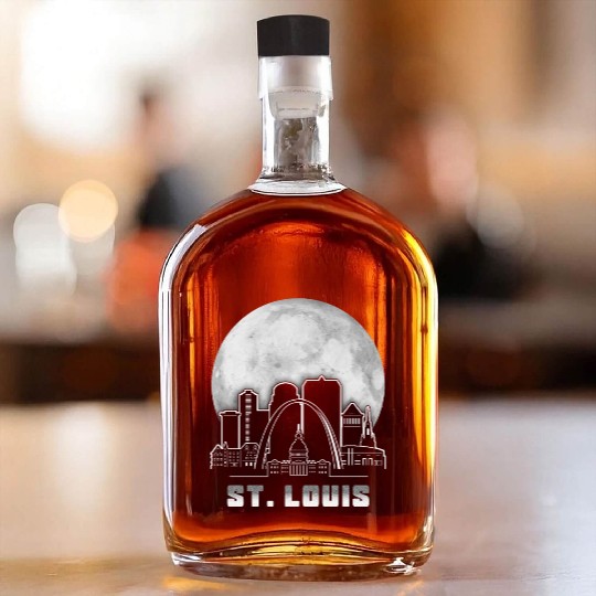 St. Louis Missouri Full Moon Whiskey Bottles
