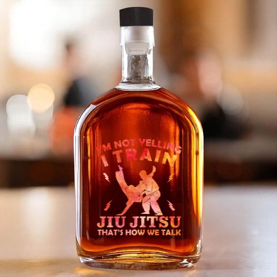 Brazilian Jiu Jitsu Trainer Martial Arts BJJ MMA Whiskey Bottles